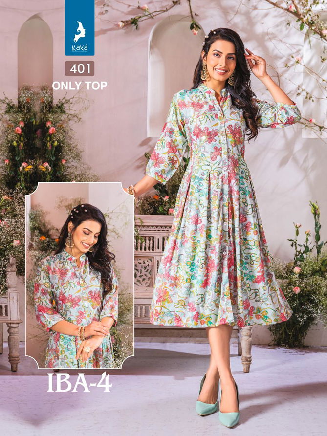 Iba 4 By Kaya Capsule Printed Designer Kurti Wholesale Shop In Surat
